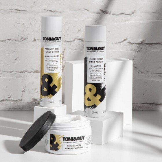 Shampo Toni & Guy Kekuatan & Perbaikan (Dengan Teknologi StrengthPlex) 250ml, Paket 3